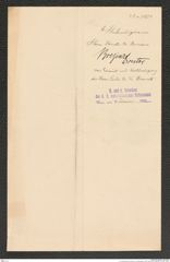 k.k. naturhistorisches Hofmuseum, Intendanzakten 1885-1896 (Hauer), Aktenzahl Z.9.a/1891, Seite 4